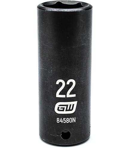 GEARWRENCH 3/8" Drive 22mm Deep Impact Socket - 6 Point Metric - Chrome Molybdenum Steel