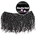Klaiyi Hair 10A Brazilian Curly Hair Weave 3 Bundles 12 14 16Inch Virgin Human Hair Extensions Unprocessed Natural Color 95-100g/pc