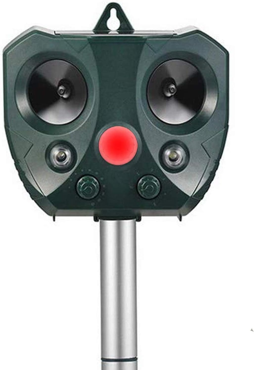 Sararoom Solar Cat Repellent Ultrasonic For Gardens, Dog|Fox Repellent Animal|Pest Repeller Waterproof IP65, HyperResonance Frequency For Ground Stake/Yard/Lawn/Garden/Farm, USB/Battery Operated