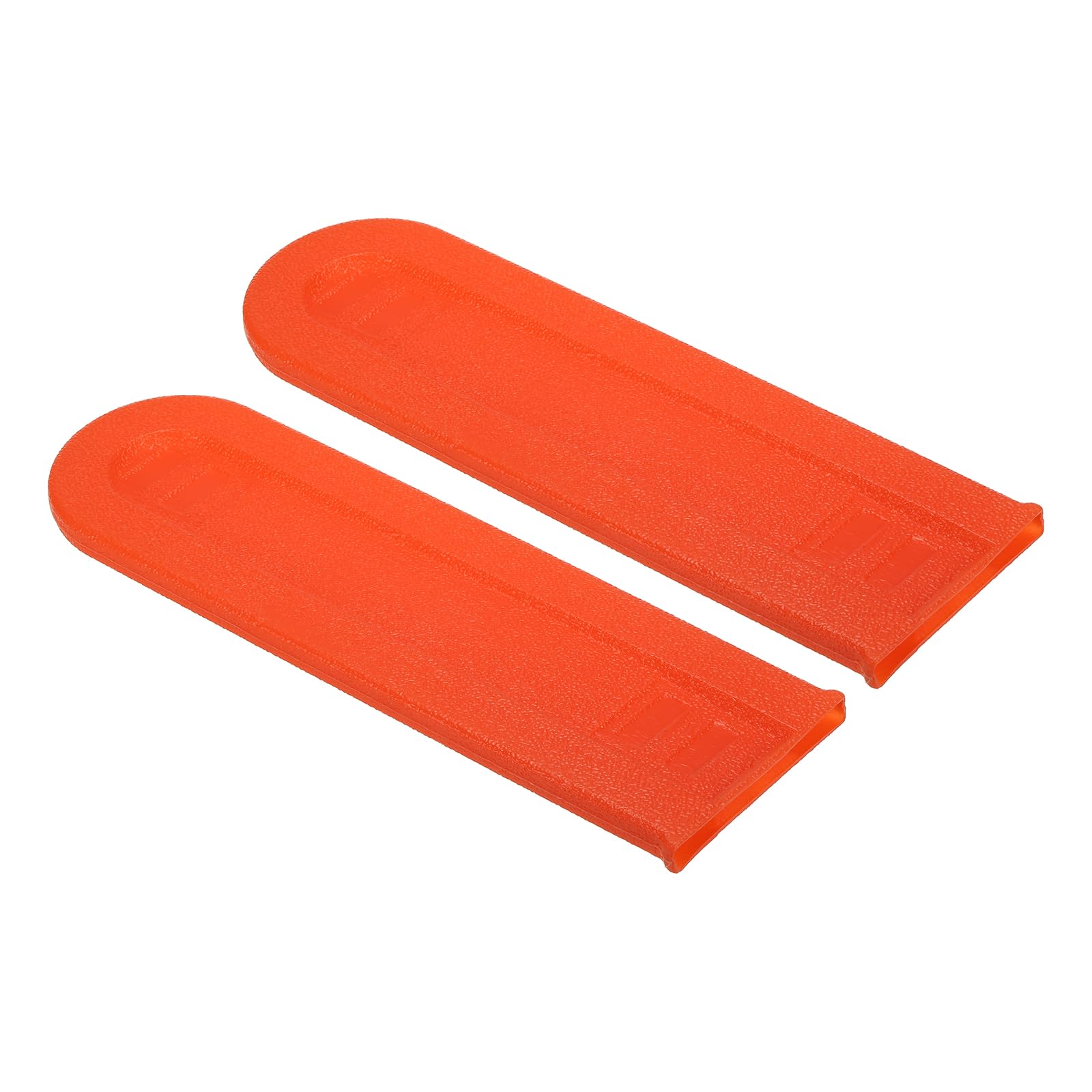 PATIKIL 12 Inch Chainsaw Chain Cover, 2 Pack Chain Saw Bar Protective Cover Plastic Chainsaw Saw Bar Scabbard Cover for Garden Chainsaw, Orange