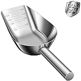 Mutclord Pet cat-dog food-scoop measuring 1-cup - Food-grade 304 stainless steel material | 1-Cup capacity | Precision scale measurements