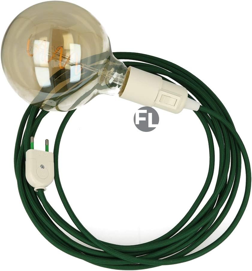Fassung e27 mit Kabel und Stecker textilkabel mit fassung und stecker lampenfassung mit