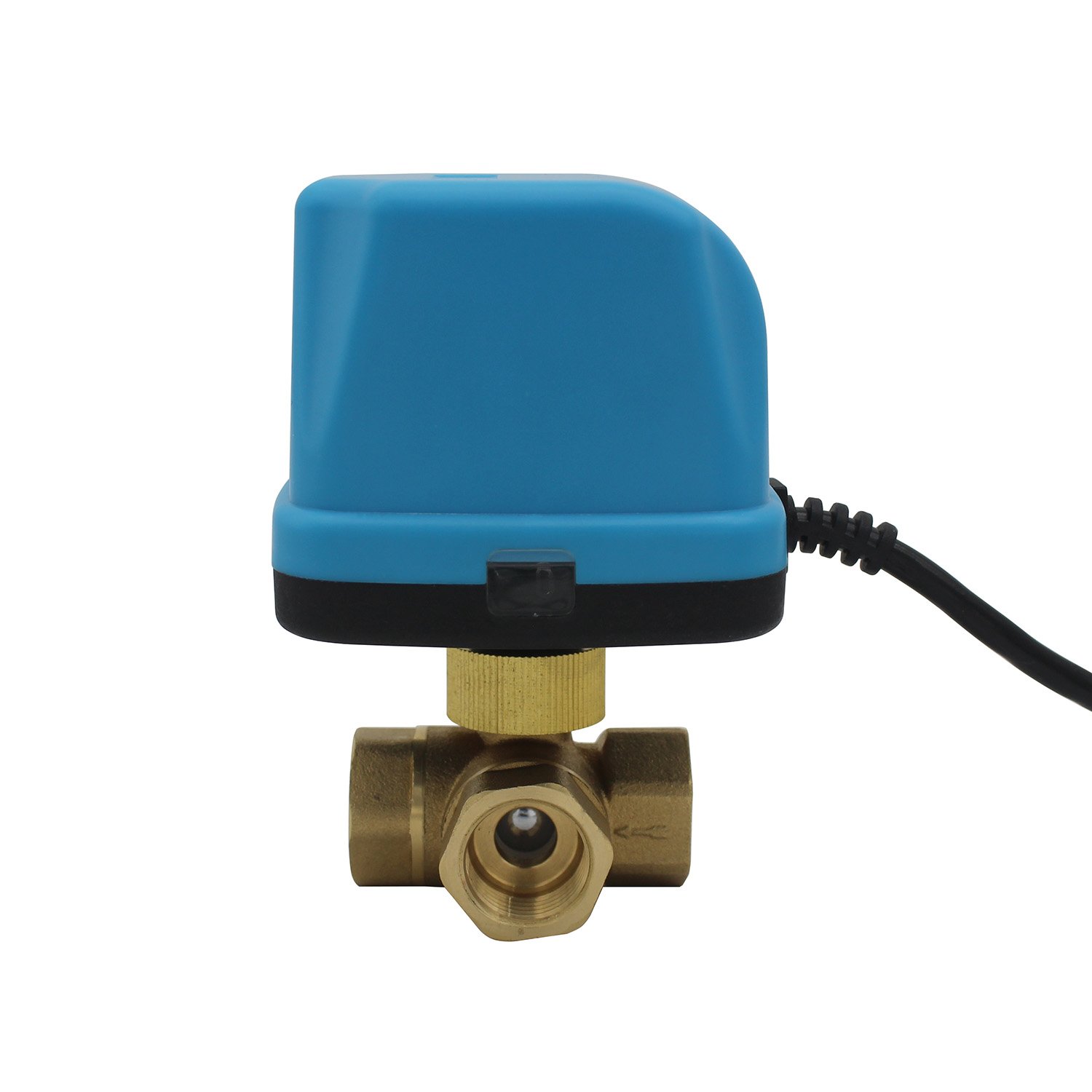 T type - 3 way motorised valve zone valve electric ball valve DC 5V 12V 24V 1/2 3/4 1 1-1/4 1-1/2 inch (DC 12V, 1/2 inch DN15)