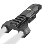 Brinyte XP22 1300-Lumen LED Weapon Light - Magnetic USB Rechargeable Tactical Flashlight With Pressure Switch, For Picatinny Rail
