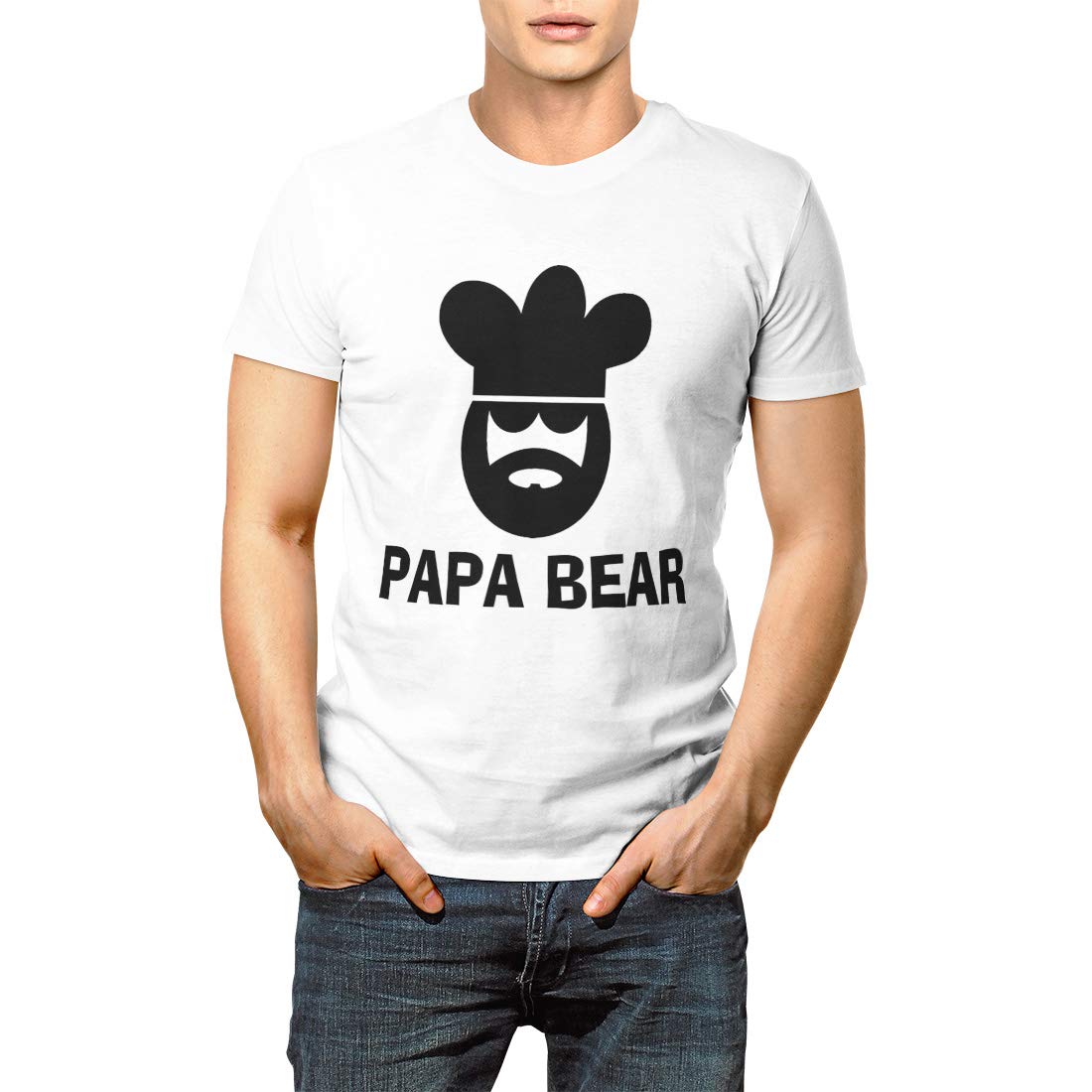 Chef Cute Bbq For Papa Bear Cook Dad Short Sleeve T Shirt