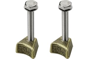 Screw Man Pool Ladder Anchors Wedge Assembly PW-4C Replacement (2 Pcs) for Perma Cast Wedge Hanover Style Anchor and Escutcheon Pool Rail Set Hand Rail Anchors Fits 3", 4" Sockets