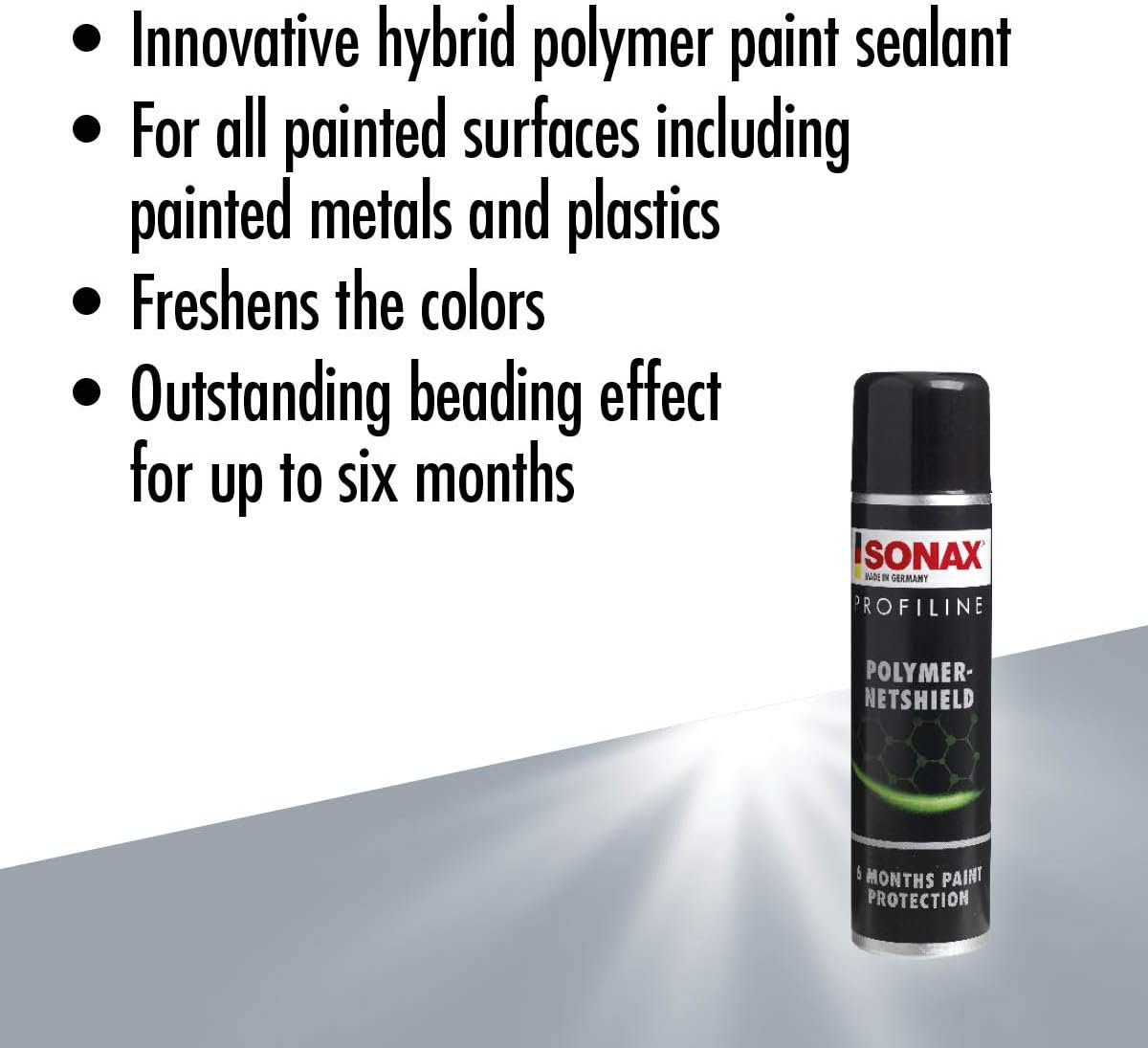SONAX PROFILINE Polymer NetShield (340 ml) High-gloss sealing based on Hybrid Polymer Technology, Black - Image 4