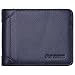 FlyHawk Genuine Leather RFID Blocking Wallets Mens thin Wallet One Size Blue - Transverse Style