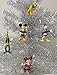 Mickey Mouse Clubhouse 5 Piece MINI Holiday Christmas Ornament Set Featuring Mickey Mouse, Minnie Mouse, Pluto, Donald Duck and Goofy - Shatterproof Ornaments Range from 1.5