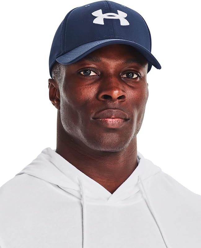 Herren UA Blitzing Low Stretch Fit Cap Blau M-L