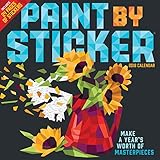 Paint by Sticker Wall Calendar 2018 by 