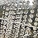 16.5 ft Clear Crystal Beads Chain,Crystal Rhinestone Close Bead Chain Sewing Craft Beaded Trim Chain Chandelier Bead Lamp Chain Like Beads for The Wedding Party Tree Garlands Decorations