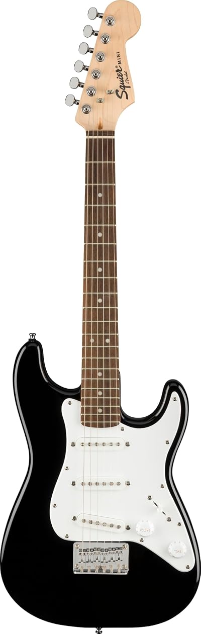 Fender Squier Electric Mini Stratocaster Black Laurel Fingerboard Guitar