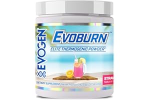 Evogen Evoburn - Thermogenic Fat Burner for Men & Women | Energy, Focus & Appetite Control | Advanced Metabolism Booster Fat Burner Formula with MitoBurn & Caffeine | Strawberry Lemonade | 30 Servings