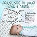 Bublo Baby Swaddles for Newborns – 3-Pack Infant Swaddles 3-6 Months – Adjustable Swaddle Sleep Sack – Soft Organic Cotton Baby Wrap for Safe & Cozy Sleep (White Grey)