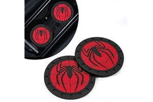 CKKDHP Spider Man Car Cup Holder Coasters for Marvel Fans,The Spider Man Car Coasters for Car Cup Holder,Marvel Souvenir Spider Man Car Cup Holder Insert,Souvenir/Gifts for Marvel Fans,Car Cup Mat,2.75''