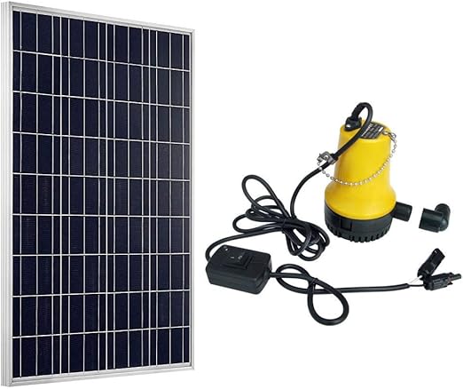 Dchouse 100 W 12 V Polycristallin Pv Panneau Solaire Wdc 12 V Pompe à Eau Solaire Pour Bassin Darrosage à Laver De Voiture