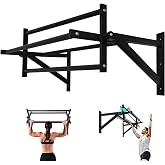 BDL Wall Mounted Pull Up Bar Multifunctional Chin Up bar for Home Gym | Heavy Duty Multifunctional,Power Tower Set,Training Equipment Fitness Dip Stand,Supports to 440 Lbs