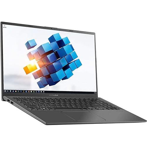 2021 ASUS VivoBook Ultra Thin and Light 15.6'' FHD Touchscreen Laptop Intel 10th gen Quad-Core i5-1035G1 up to 3.6GHz 8GB RAM 512GB SSD Fingerprint Chiclet Keyboard Webcam Windows 10 Aloha Bundle