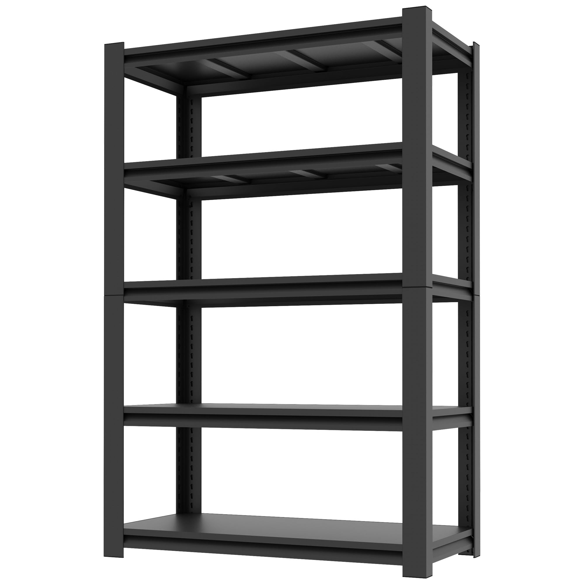 Photo 1 of ***NO INSTRUCTIONS**VIYET 78" H Garage Shelves, Garage Shelving Heavy Duty, 3000Lbs 5 Tier Adjustable Garage Storage Shelves Suitable for Warehouse, Basement, Workshop,Require Assembly, 18" D*48" W *78" H(Black)
