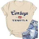 Country Music Cowboy Shirt for Women Cowgirl t Shirt Funny Western Cowboy Vintage Graphic Tee Rodeo Shirts