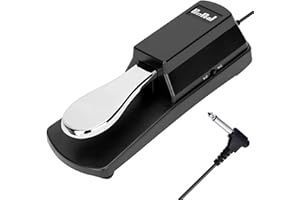 PENYPEAL Upgraded Sustain Pedal Universal Pedal for Keyboards Digital Pianos Foot Pedal 6 FT Cable，Better Noise Reduction,Anti-slip