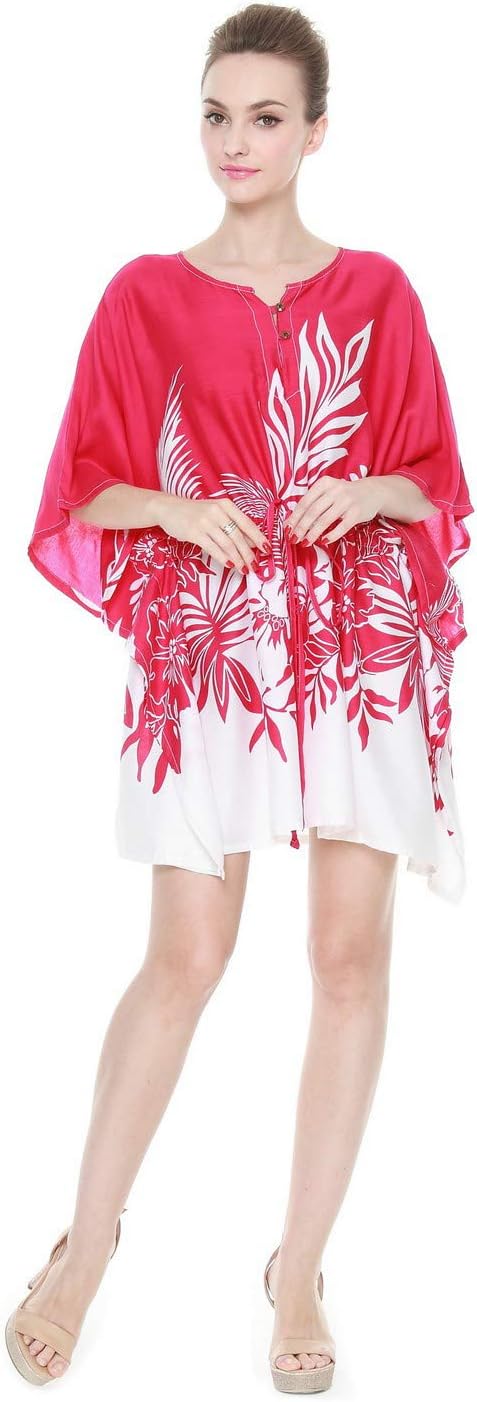 Hula Batik's Women's Hawaiian Poncho with Tie Dress in
