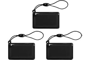 Hornbill Smart IC Cards for Door Locks, Compatible with TTLock & Nextlock, Reprogrammable RFID Key Cards for Keyless Entry, 3-Pack, Black