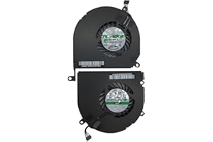 Left and Right Side CPU Cooling Fan Assembly for Apple MacBook Pro 15" A1286 (2008, 2009, 2010, 2011, 2012)