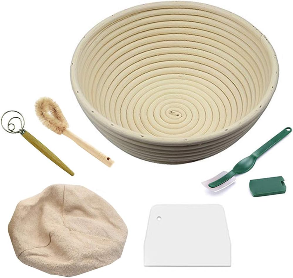 YOUSIKE Bread Proofing Baskets 9 Inch - Proving Baskets for Sourdough Set