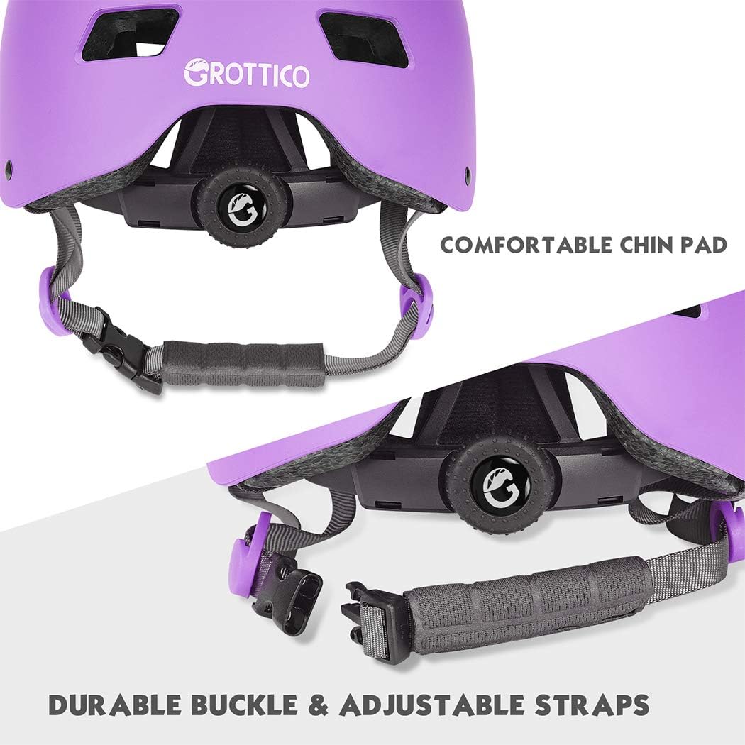 GROTTICO Toddler Kids Bike Helmet for Boys Girls, Muti-Sport Helmet for Cycling Skate Scooter Skateboard, Adjustable for 3-14 Years Old Children, CPSC & ASTM Certified and Replacement Liner : Sports & Outdoors