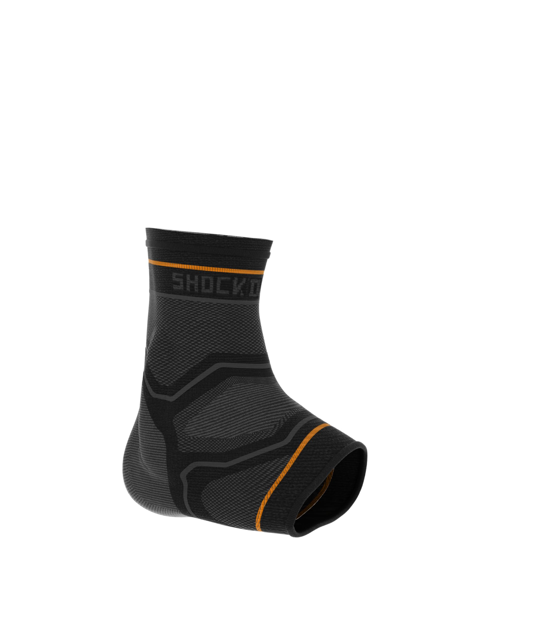 Photo 1 of Shock Doctor Compression Knit Ankle Sleeve with Gel Support, Black/Grey, Adult-Small