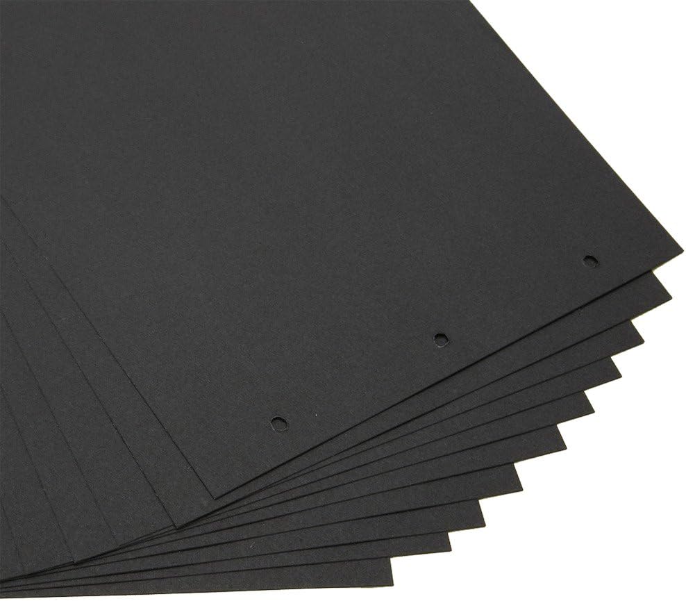 THXMADAM Scrapbook Black Paper 26.5x18.5CM 20 Sheets Extra Refill Page Black Paper for Scrapbook Photo Album 27x19CM (10.6'' x 7.48'') Version ’Director A','Quill Pen','I Love You','love You Forever' - Image 4