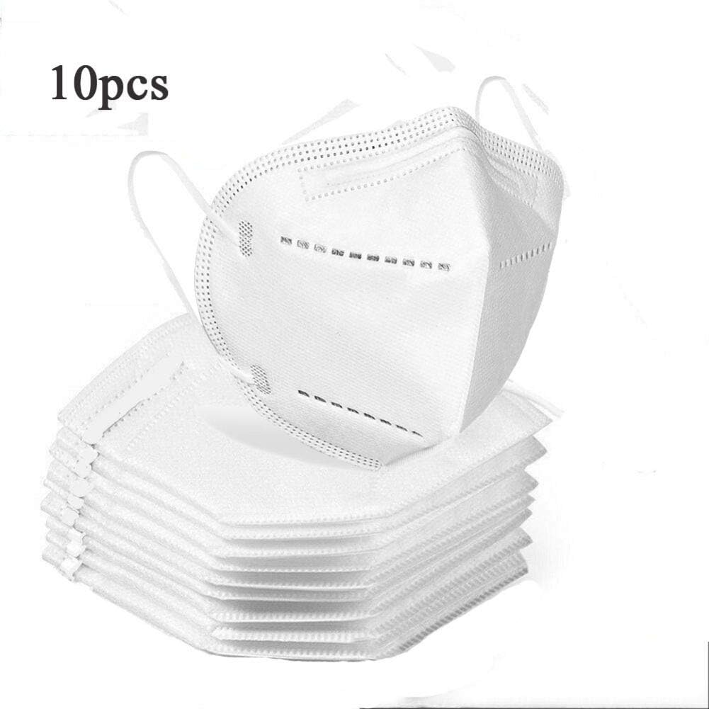SUHAPPY 1/5/10PCS N95 Filter Mask 3-Ply Disposable Face Mask for Kids Man and Woman White