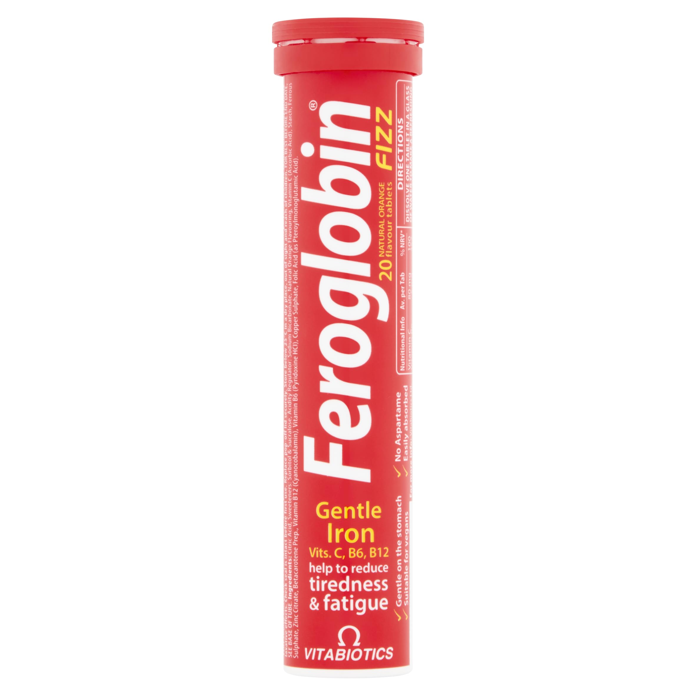 Feroglobin Iron Supplement Capsules Support Iron Defficiency, Anemia and Blood formation, boost Energy, Immunity and Vitality while reducing Fatigue and Tiredness