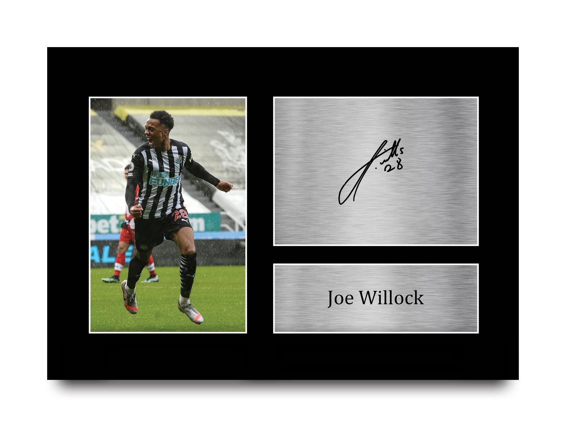 HWC Trading A4 Joe Willock Magpies Gifts Printed Signed Autograph Picture for Football Fans and Supporters