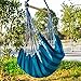 CCTRO Hanging Rope Hammock Chair Swing Seat, Large Brazilian Hammock Net Chair Porch Chair for Yard, Bedroom, Patio, Porch, Indoor, Outdoor - 2 Seat Cushions Included