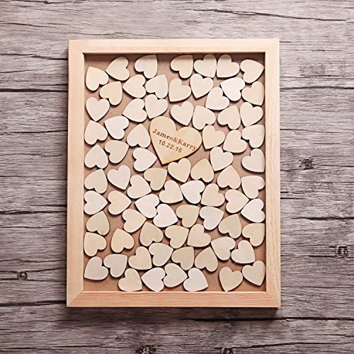 Wedding guest book alternative, Wedding guestbook Brown, Guest book hearts, Brown White Drop top box, Wedding box, Wedding Sign