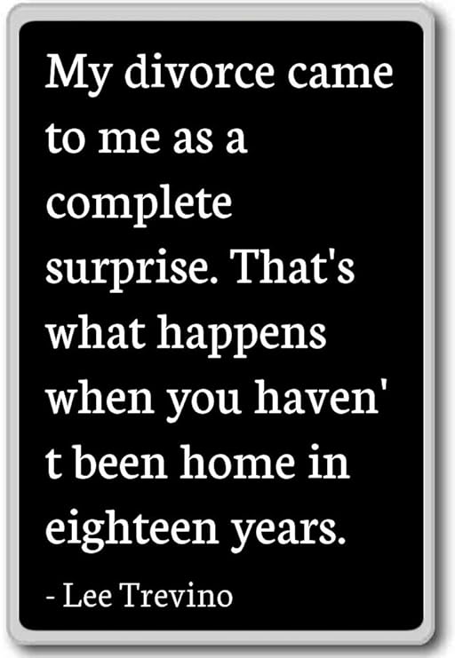 Imán para nevera con cita de Lee Trevino, con texto en inglés