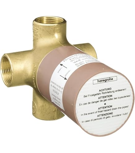 hansgrohe 15984181 Rough Trio Diverter Valve,Brass - Bathtub And