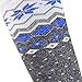 Pure Athlete Ski Socks Women Wool Warm – Skiing Sock Men, Warmest Snowboard Cold Weather Pack (1 Pair - Grey/Blue, Medium)