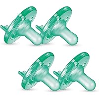 Philips Avent Soothie Pacifier, Green, 0-3 Months, 4 Pack
