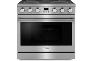THOR Kitchen Professional 36-Inch Electric Range in Stainless Steel - Model ARE36