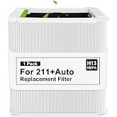 211+ Filter Compatible with Blueair Blue Pure 211+ &amp; 211+ Auto Air Purifier | 2-Stage Filtration System Replacement Filter, H13 True HEPA and Activated Carbon, Efficient Filtration for Home, Living Room