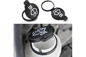DWARFOO 2Pcs Windshield Wiper Washer Fluid Reservoir Tank Bottle Cap Replacement for GMC Chevy Buick Cadillac, Replaces OEM #: 13227300, 12767700, 12788573 (Black)
