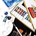 Art Owl Studio Acrylic Paint Set, Nontoxic & Odor-Free 12x12ml Quality Painting Supplies for Artists with Free Brush Washer