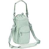 sportsnew Water Bottle Holder with Strap 32oz 40oz Insulated Water Bottle Carrier Sling Bag with Phone Pocket Crossbody