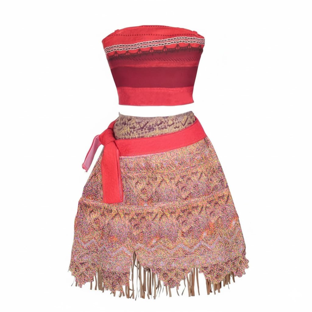 Lito Angels Girls Princess Costumes with Necklace Dress Up Skirt Set Halloween Fancy Dress Size 4 Years