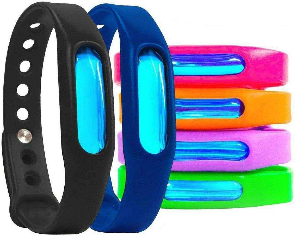 Mosquito Repellent Bracelet for Kids, Adults & Pets, 100% Natural Mosquito Repellent Band, Waterproof Safe Travel Anti Insect Bands for Outdoor & Indoor Protection UP to 720Hrs (12 Pack &12 Refills)