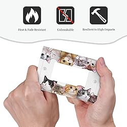 Tewujay Decorative Outlet Wall Plate Lovely Kitten